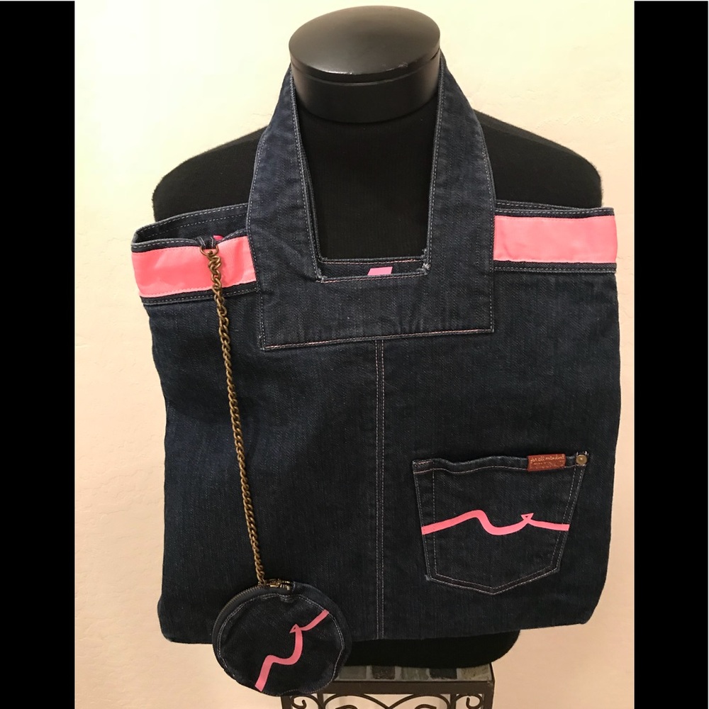 NEW FOR ALL MANKIND 7 Denim TOTE
